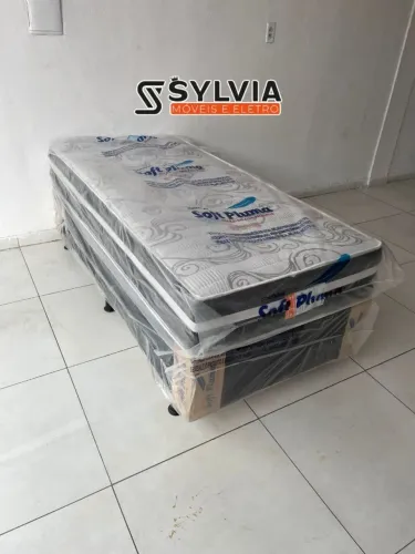 CAMA BOX SOLTEIRO SOFT PLUMA 
