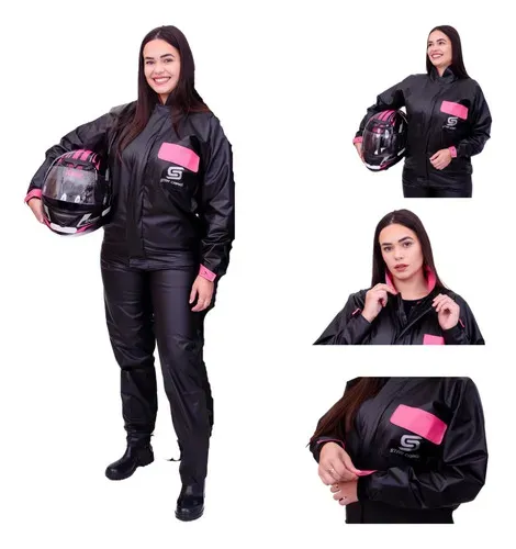 Capa De Chuva Feminina Impermeável Motoqueiro Motoboy