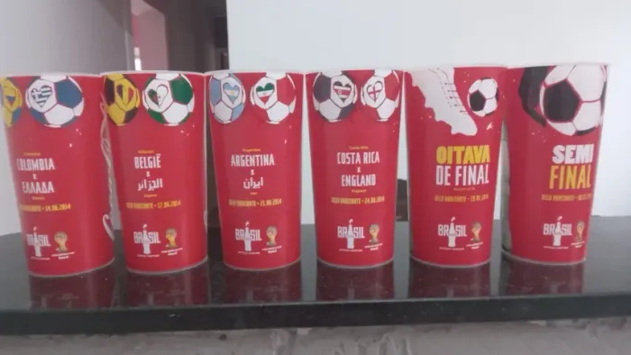 Copos Coca Cola copa do mundo 2014