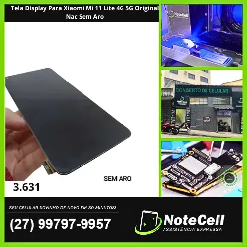 Tela Display Para Xiaomi Mi 11 Lite 4G 5G Original Nac Sem Aro- Instalação em 30m!
