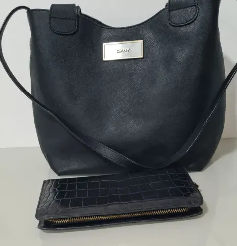 Bolsa  e carteira DKNY Preta Original
