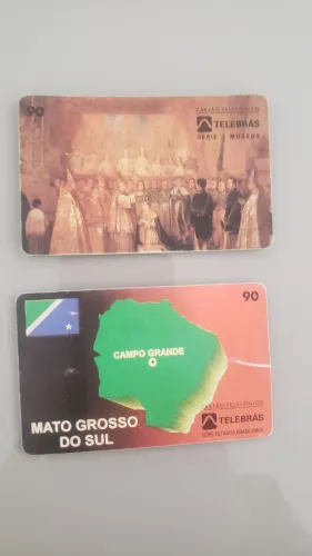 Cartões telefônicos Telebras 90 creditos