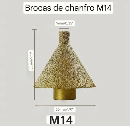 Broca Chanfro M14 - Para Acabamento e Rebarbação