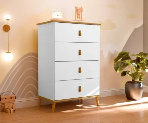 Cômoda Jujuba infantil 4 Gavetas J&A (FAZEMOS ENTREGAS DF E ENTORNO)