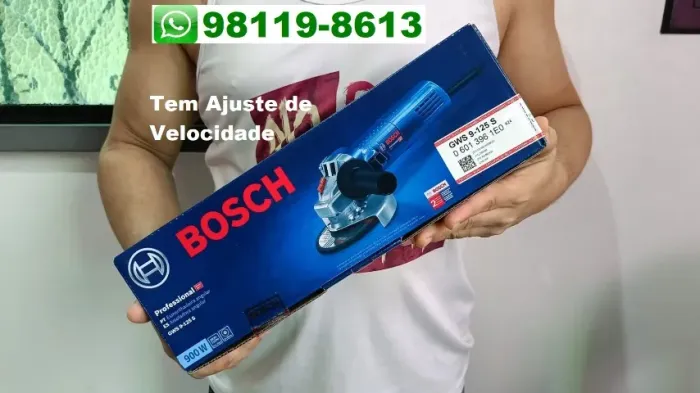 Esmerilhadeira e Lixadeira Bosch Gws900 (Tem AJUSTE de Velocidade)