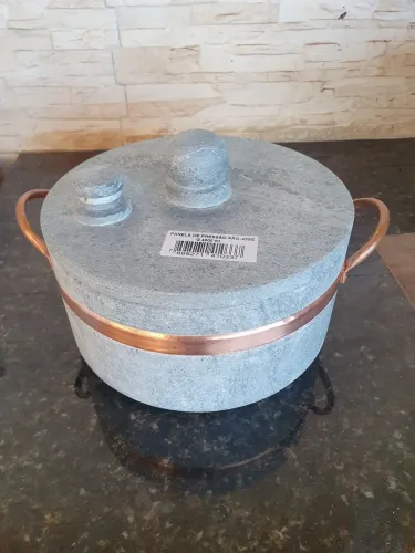 panela de pressão de Pedra Sabão 4litros 