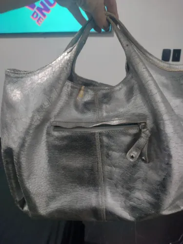 Bolsa grande cor cinza