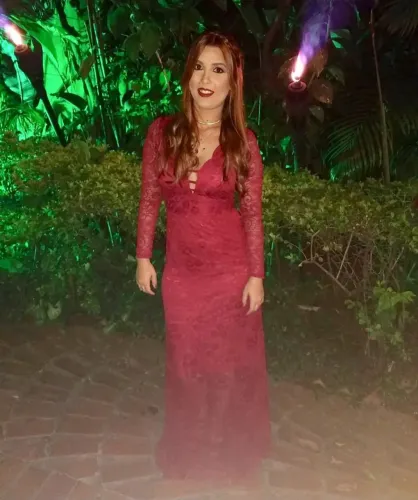 Vestido Longo Vermelho Elegante