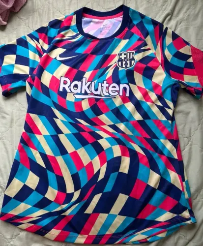 Camisa Nike Fc Barcelona Pré Jogo 20/21 L