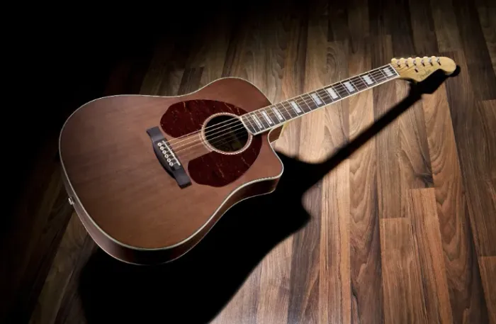 Zerado- Violão Fender Jimmy Dale Signature Kingman SCE Acoustico-Electrico com estojo duro