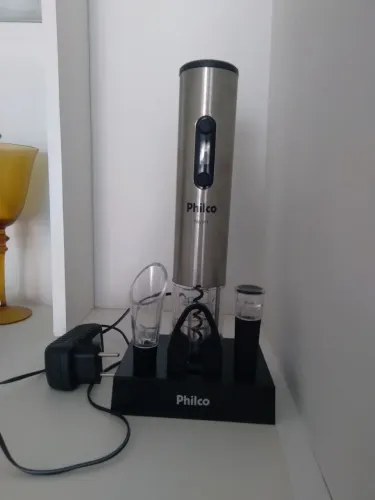 Kit abridor elétrico de rolha (vinhos) PHILCO