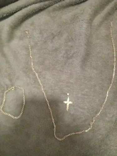 Corrente pulseira banhados a ouro