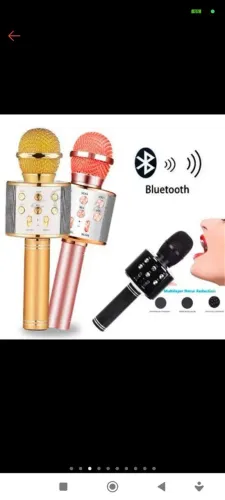 Microfone Karaokê Bluetooth - Diversas Cores