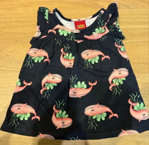 10,00 - Body e Vestido Bebê Menina 3-6meses