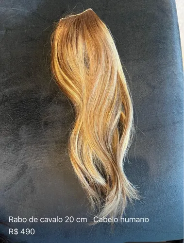 Rabo de cavalo - Cabelo humano 