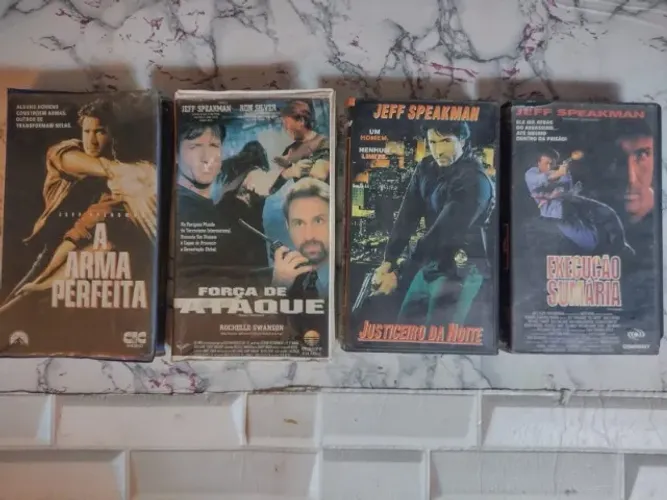 4 FITAS VHS COLEÇÃO JEFF SPEAKMAN