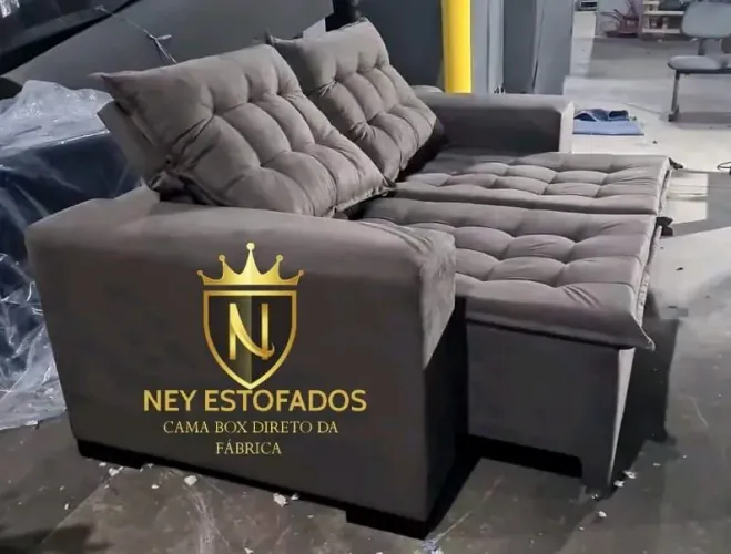 Sofá de Canto Retrátil com Design Moderno