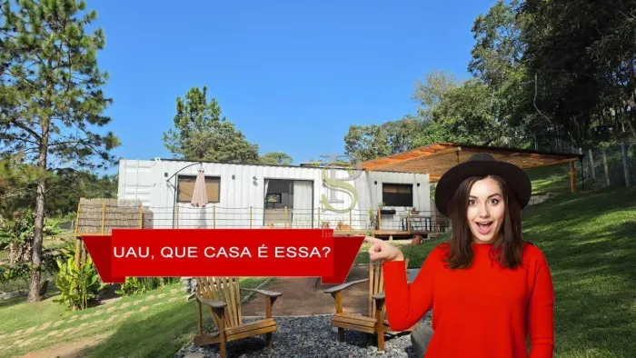 CASA CONTAINER A VENDA EM CONDOMINIO FECHADO COM 5000 M2 DE TERRENO EM ATIBAIA-SP