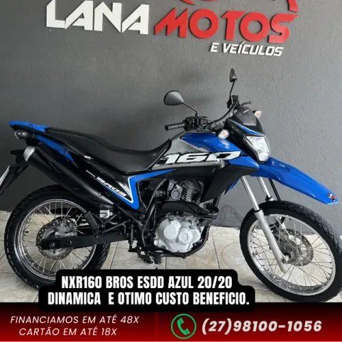 NXR 160 BROS esdd azul 20/20 - Dinâmica para todo tipo de terreno e ótimo custo beneficio