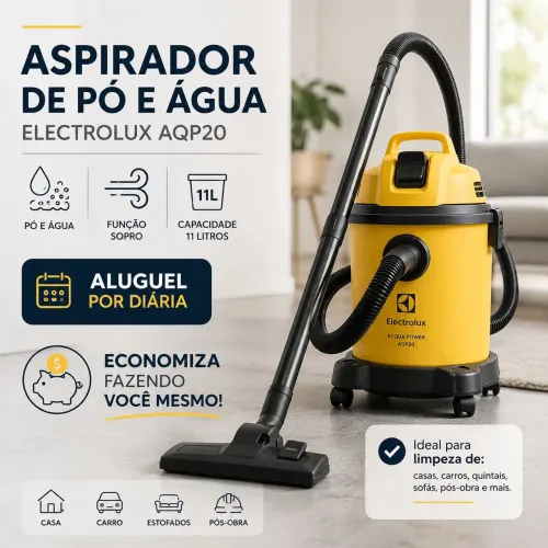 Aspirador de Pó e Água para Aluguel