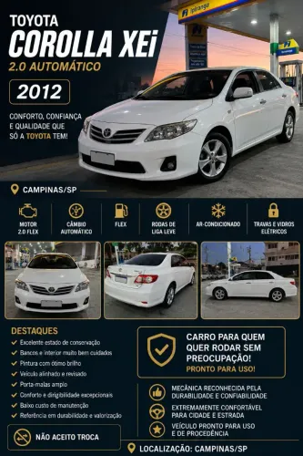 Toyota Corolla XEI 2.0 Flex 16V Aut. 2013