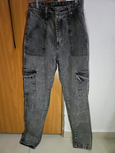 Calça Jeans Cargo ACR Fashion - Cinza Estonada