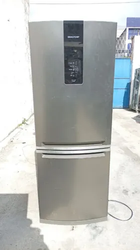 GELADEIRA BRASTEMP INOX INVERSE FROST FREE