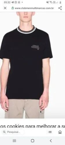 Vendo camiseta armani Ex. Original nova nunca usada