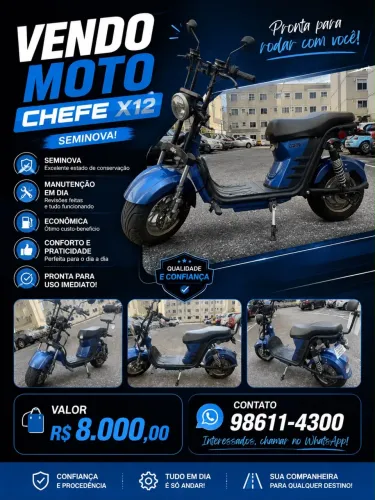 Vendo moto chefe x12