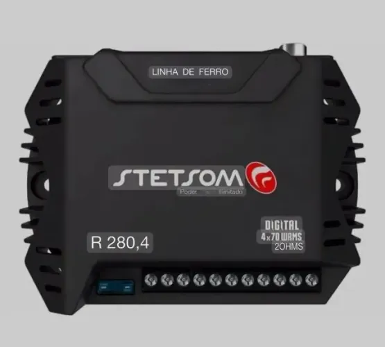 Módulo Amplificador Stetsom Linha de Ferro - 4x70W RMS - 2 Ohms -