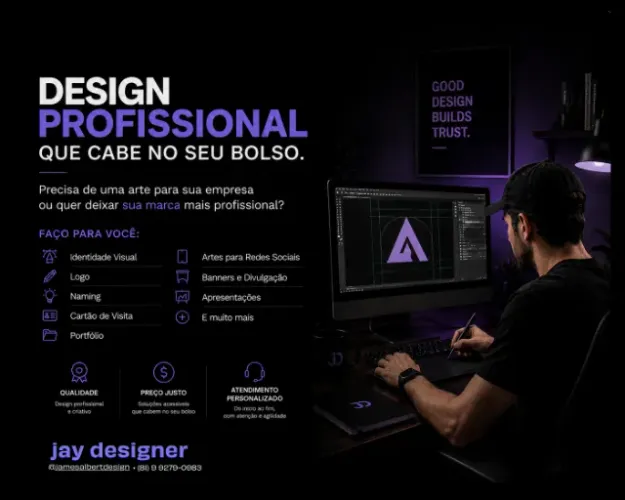 Designer Gráfico | Identidade Visual, Logo, Artes e Muito Mais