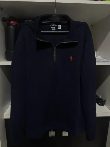 Quarter Zip Ralph Lauren Azul Marinho