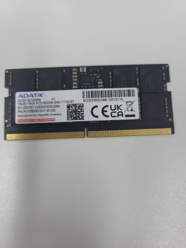 Memória RAM 16GB DDR5 SO-DIMM para notebook MODELO: AD5S560016G-S