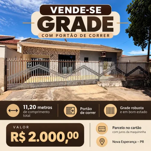 VENDO GRADE COM PORTÃO