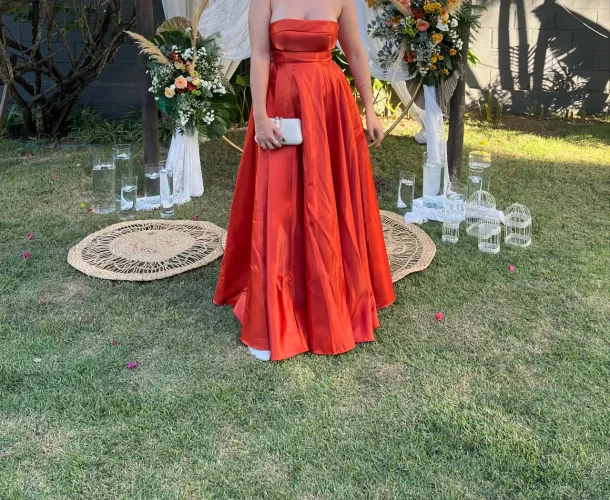 Vestido Madrinha Terracota