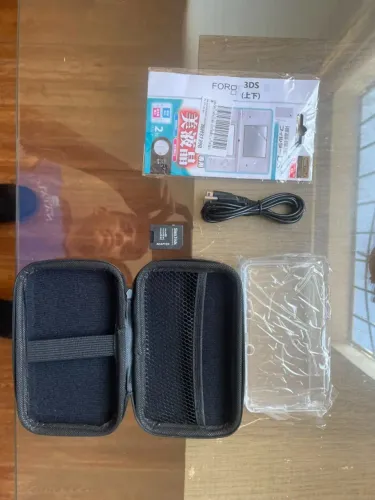 Kit de Acessórios para Nintendo 3DS Old - Case + Case Acrílica + Películas + Cabo USB + Ad