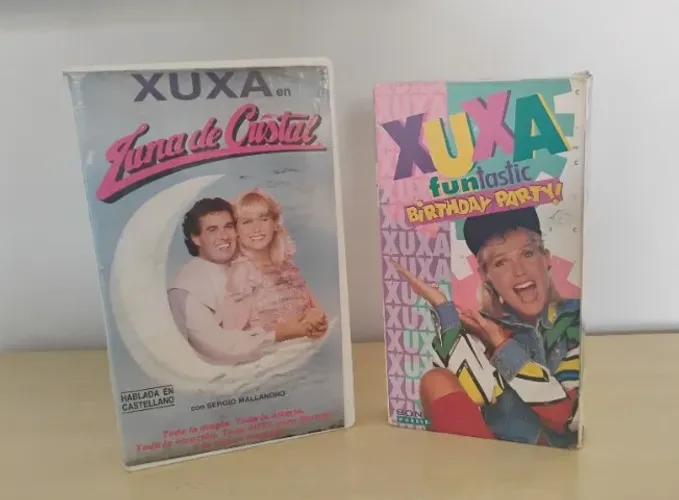 Kit 2 vhs raro xuxa