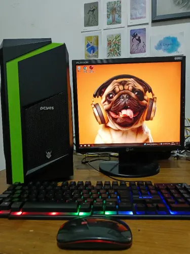 PC Gamer Completo i5 (4ª Ger) + 8GB RAM + SSD 240GB + Monitor LG + Kit Periféricos