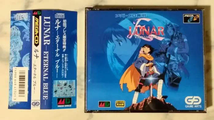 Sega CD Lunar Eternal Blue Original Japonês