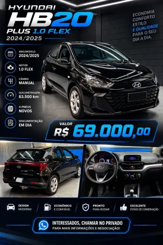 Hyundai HB20 Sense Plus1.0 Flex 12V Mec. 2025