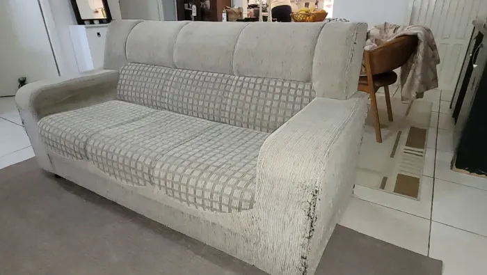 Sofá 3 lugares cinza