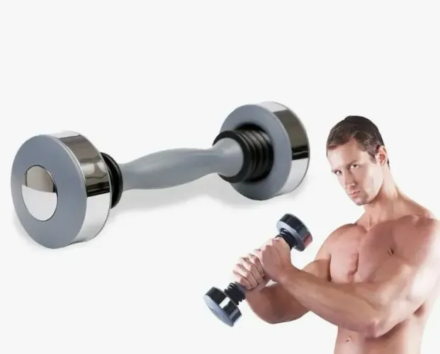 Halter vibratório manual treino de braços
