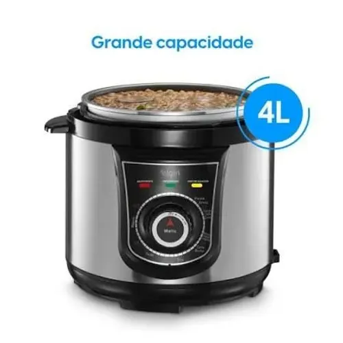 Panela de pressão elétrica 4 litros Lavrada na caixaElgin