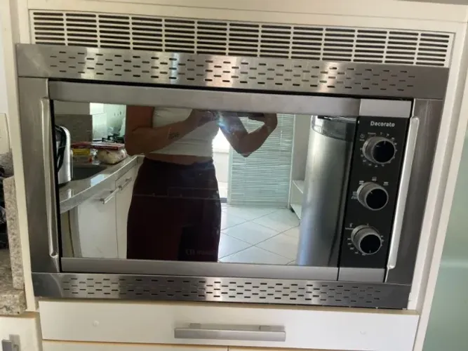 Forno Elétrico De Embutir Mueller Decorato Inox 44 Litros