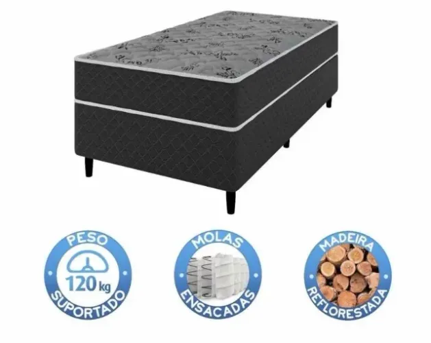 Cama solteiro box conjugado - Umaflex Valenca