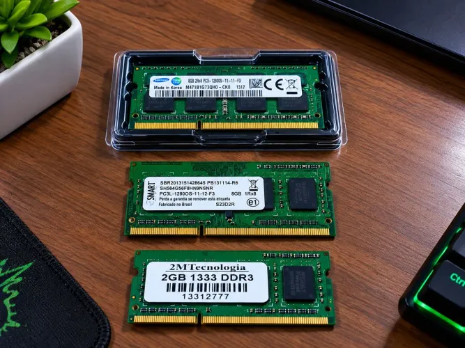 Memória ram ddr3 8gb e 4gb