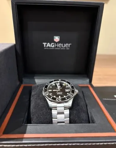 Relógio TAG Heuer Aquaracer Calibre 5 Automático masculino 42mm prata usado