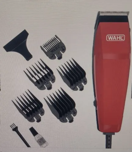 Máquina cortar cabelo Wahl Easy CUT 220v vermelha usado