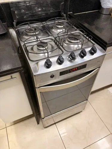 Fogão Brastemp Ative! 4 Bocas Inox 220V | Grill e Timer Digital