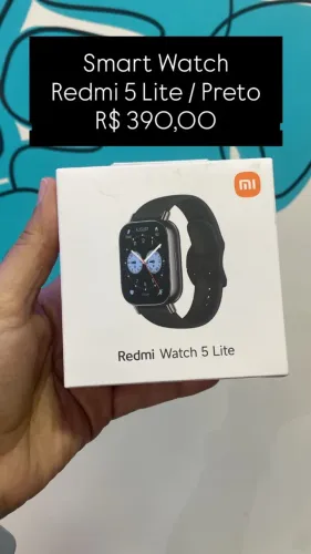 Smart Watch REDMI 5 LITE / Preto - Loja Fisica